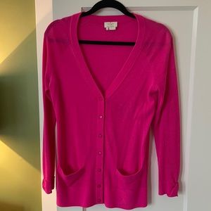 Kate spade pink lightweight cardigan size small